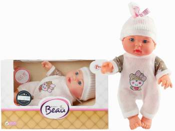 Baby-Puppe 23 cm mit Kleidung im Karton 