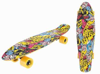Skateboard 60 cm bunt 