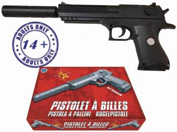 B u G Kugel-Pistole 23,5 cm ab 14 Jahre im Karton 