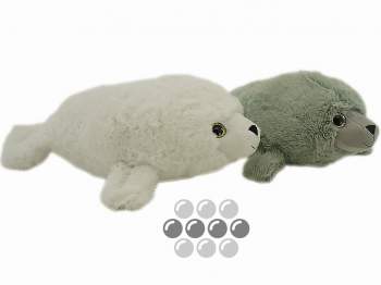 Plüsch-Seehund 35 cm farbig sortiert 