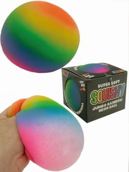 Regenbogen-Quetsch-Ball 11 cm im Karton 