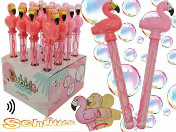 Seifenblasen-Stab 37 cm mit Flamingo im Display 