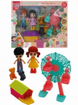 Puppen Spielset Kirmes im Karton 26 cm
