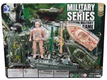 Militär Spiel Set auf Karte 28 cm 