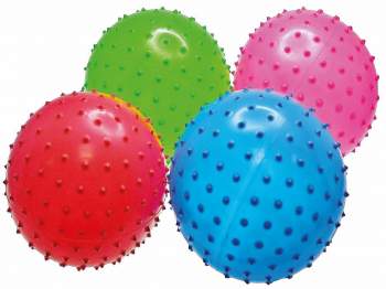 Noppen-Ball 10 cm farbig sortiert nicht aufgeblasen