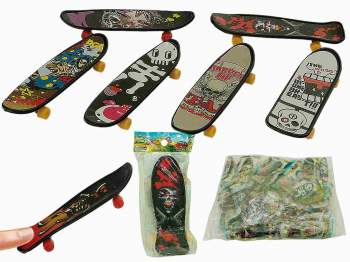 Finger-Skateboard sortiert einzeln im Beutel 10 cm
