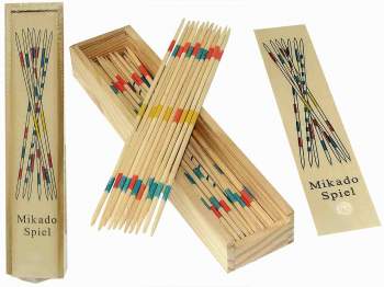 Mikado-Spiel in Holzbox 19 cm 